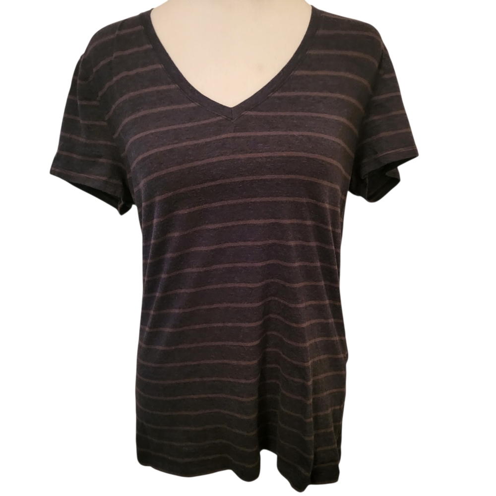 Under Armour Stripe Tee Gray sz L